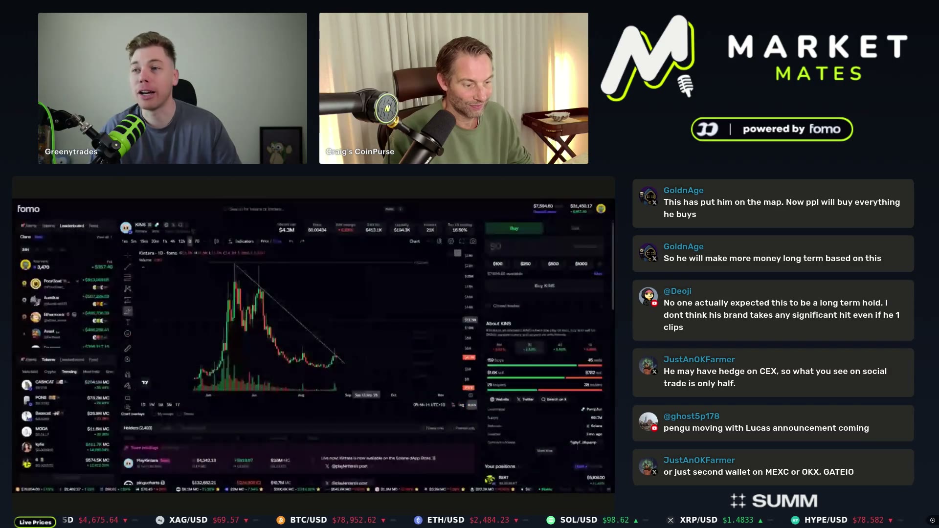 Stream display during the breakout-watched discussion