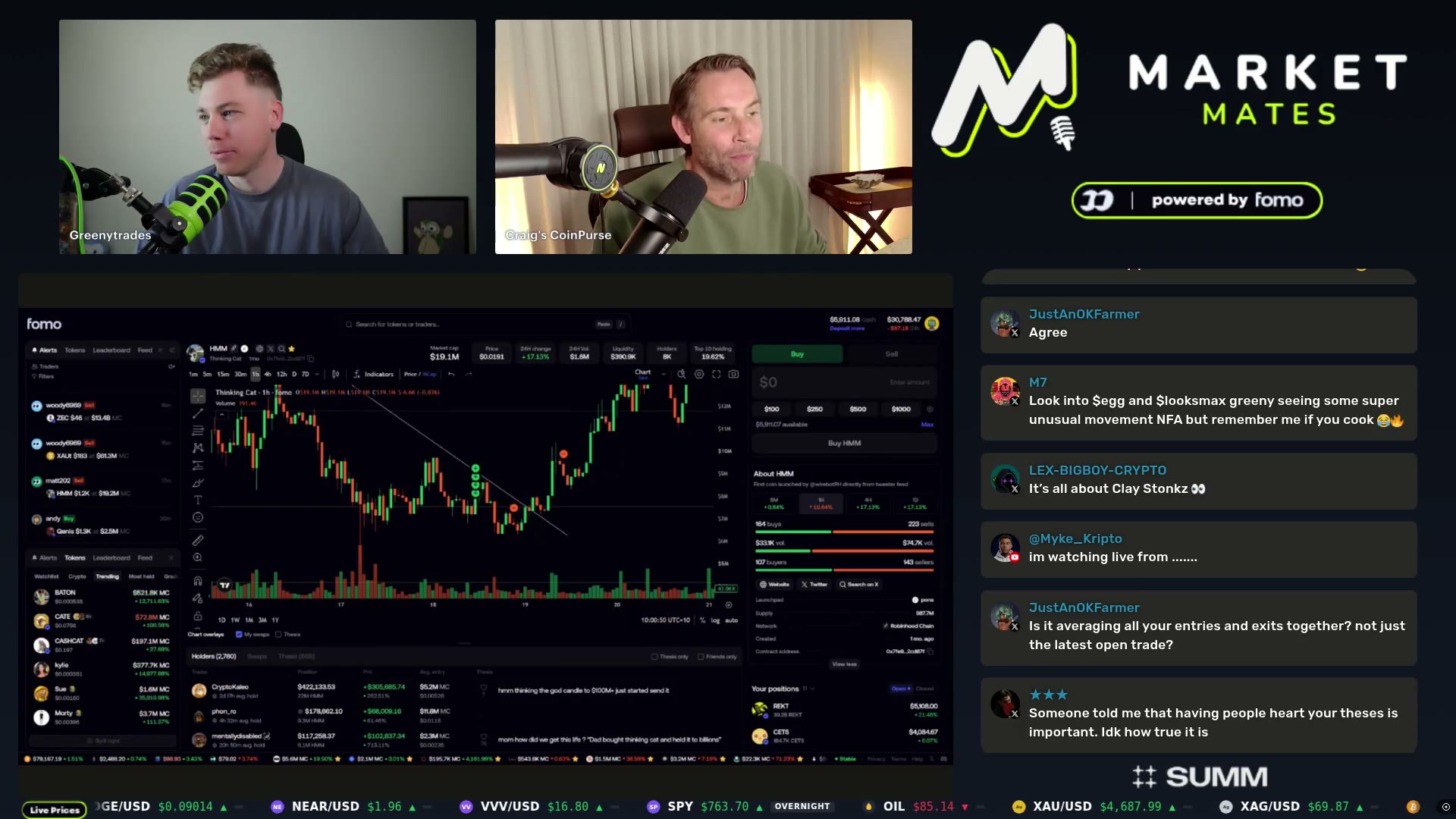 Stream display during the PONS discussion
