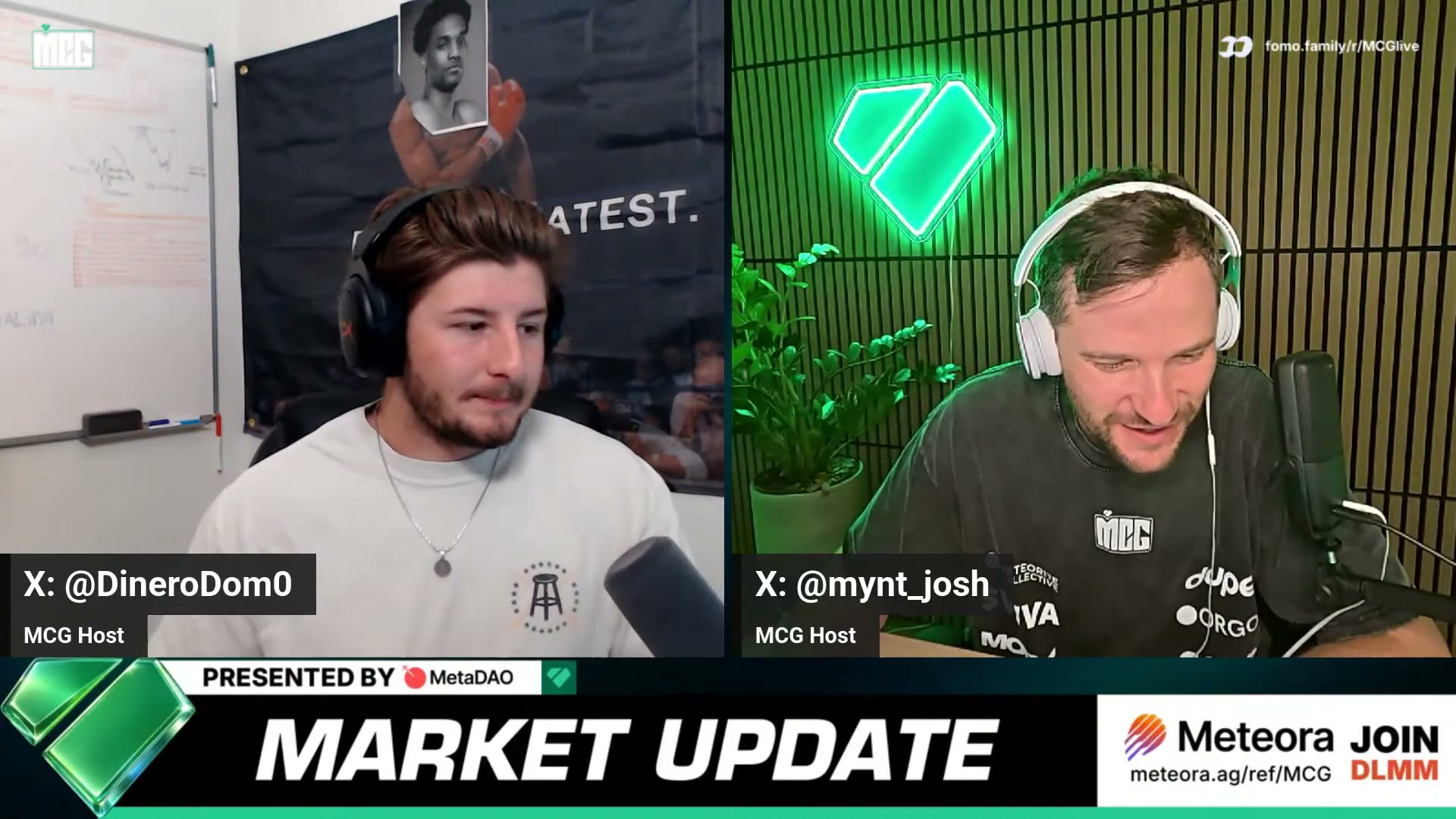 EARN chart pulled up before the interview
