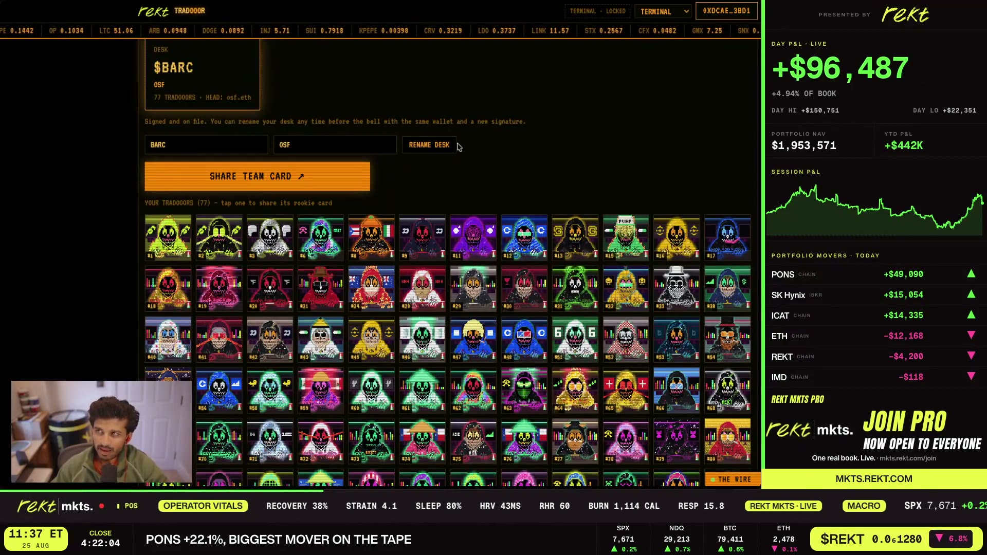 The trader-traits interface